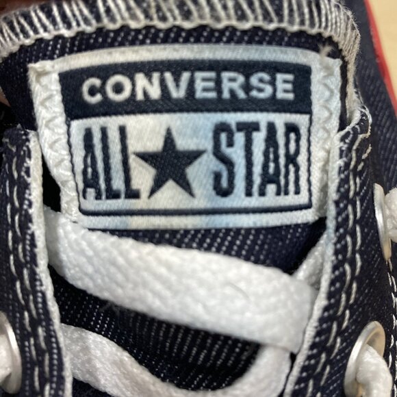 Converse Women's Blue Denim Shoreline Sneakers, Size 9 All Star Low Top Slip-On - Picture 7 of 7